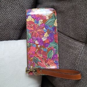 Patricia Nash Floral Wristlet